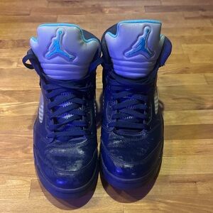 Nike Air Jordan Pre-Grape Blue and Teal Athletic Shoes